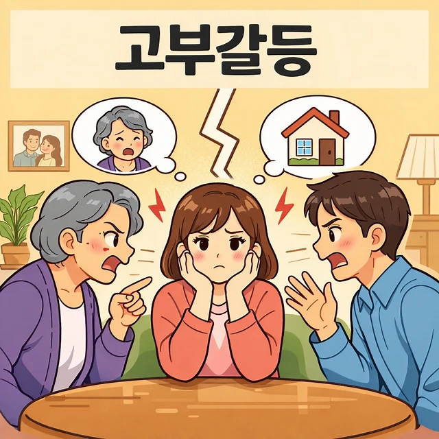 고부갈등 재산분할, 고부갈등 증거