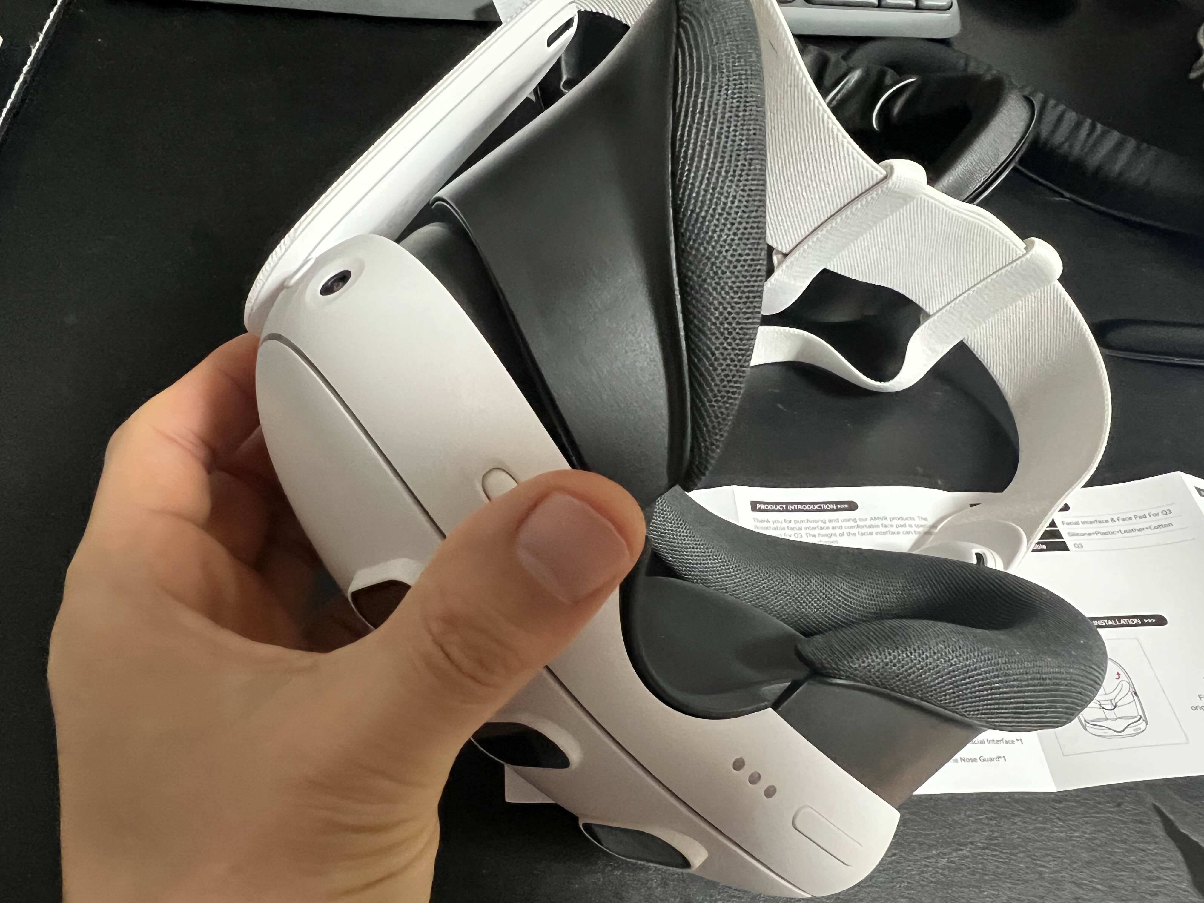 메타퀘스트3 순정 안면폼 제거