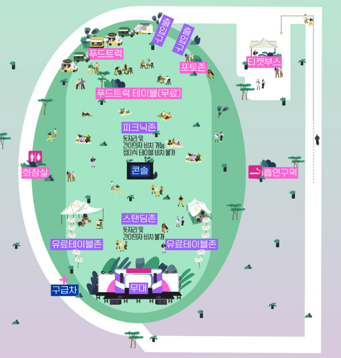 2024 타임캡슐 슈퍼콘서트 in 대전 공연장 배치도