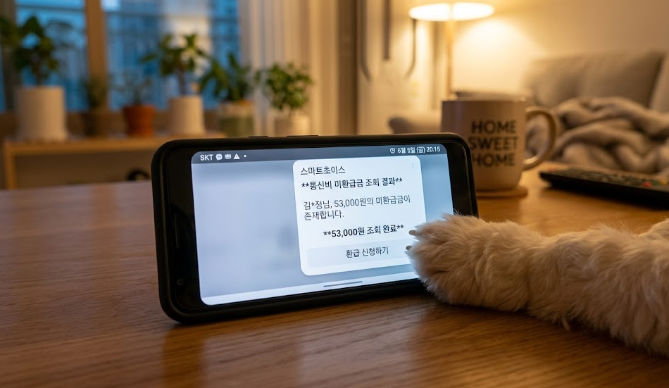 2026년 통신비 미환급금 스마트초이스 조회 방법 숨은 돈 찾기 SKT KT LG 환급