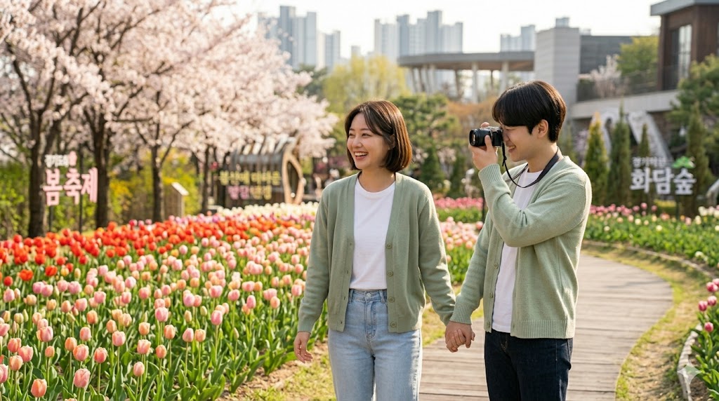 2026 국내 봄 여행지 베스트 5 수도권 꽃구경 명소 총정리 화담숲 에버랜드 수원화성 썸네일 이미지