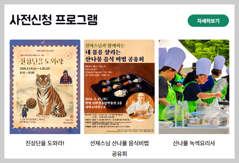 용문산 산나물축제