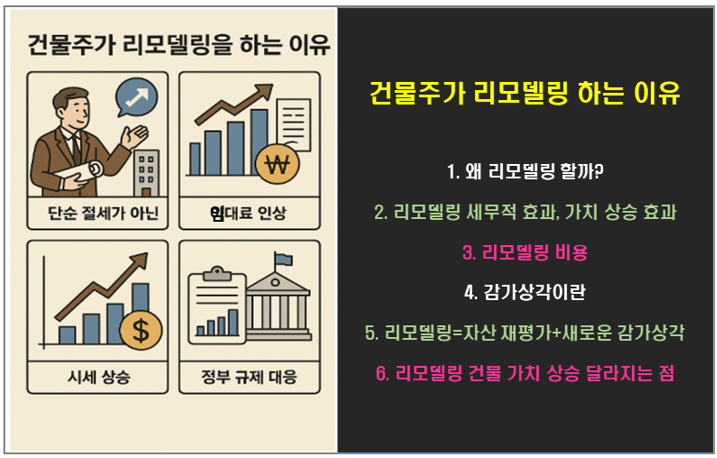 건물주는 왜 리모델링을 할까? 감가상각과 절세 전략