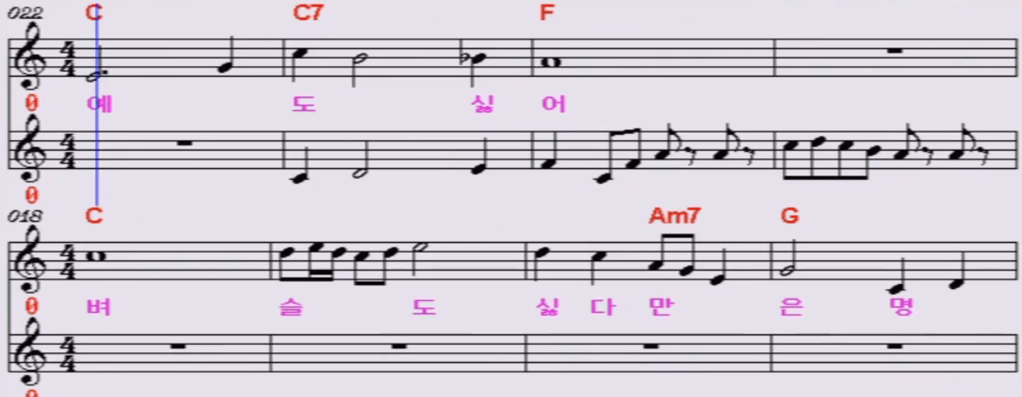 현당(박재홍) 물방아 도는 내력 악보
