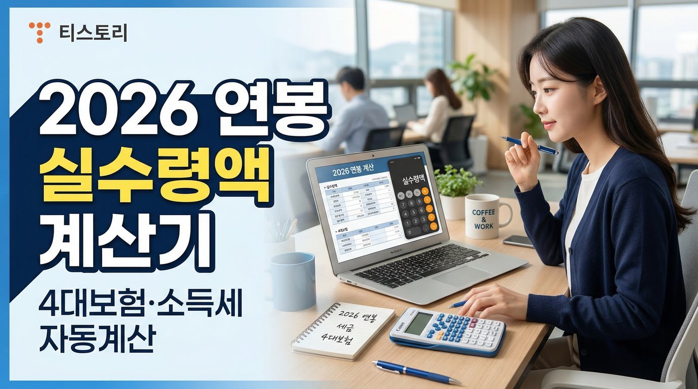 2026 연봉 실수령액 계산기 - 월급 세후 즉시 확인