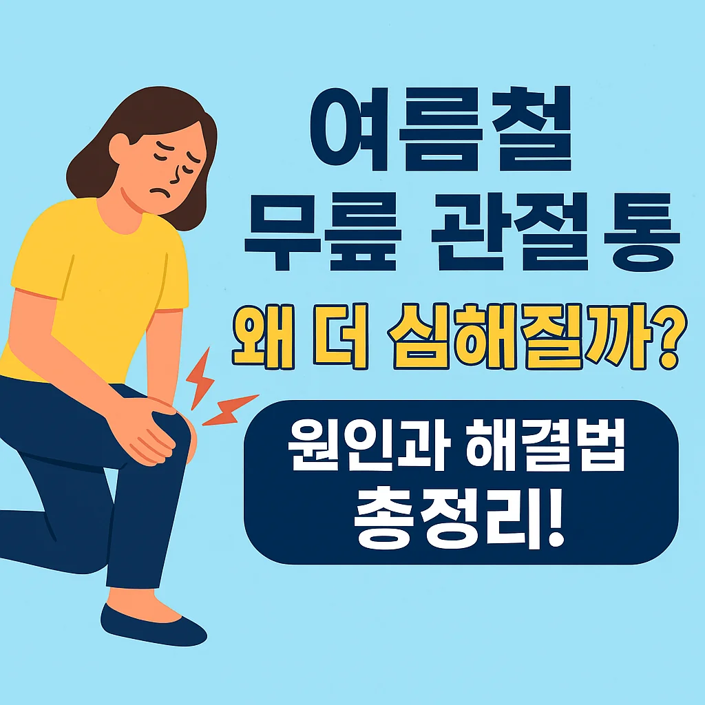 여름철 무릎 관절 통증, 왜 더 심해질까?