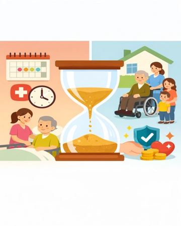 간병인보험 면책기간과 대기기간 구조 설명20