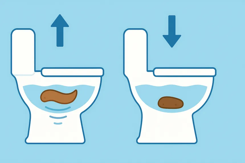 대변이 물에 뜨는 이유