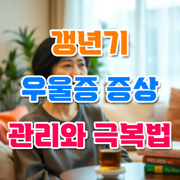 경년기 우울증 증상 관리와 극복법