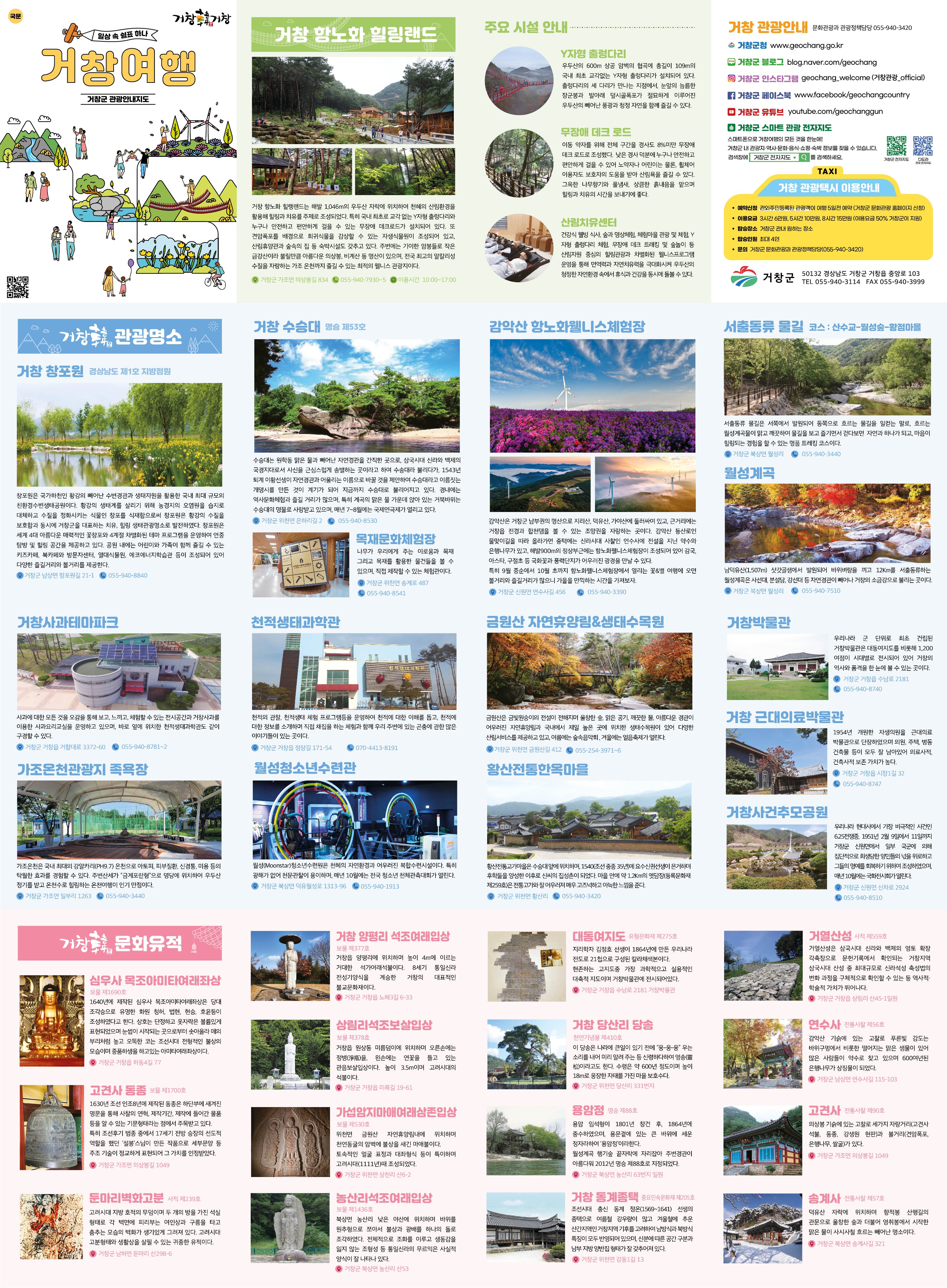 거창 관광지도를 통해 가볼 만한 곳 찾기