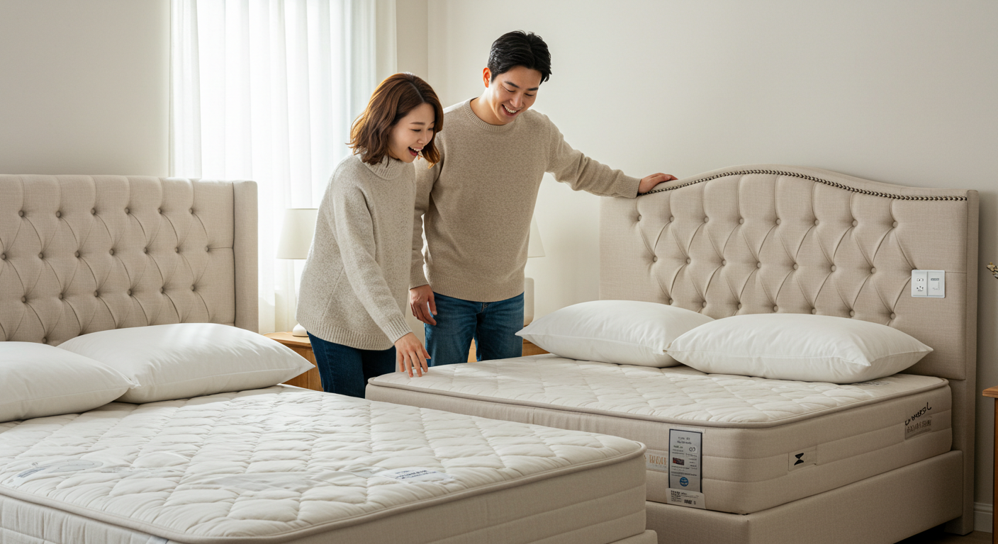 희귀 목재 침대