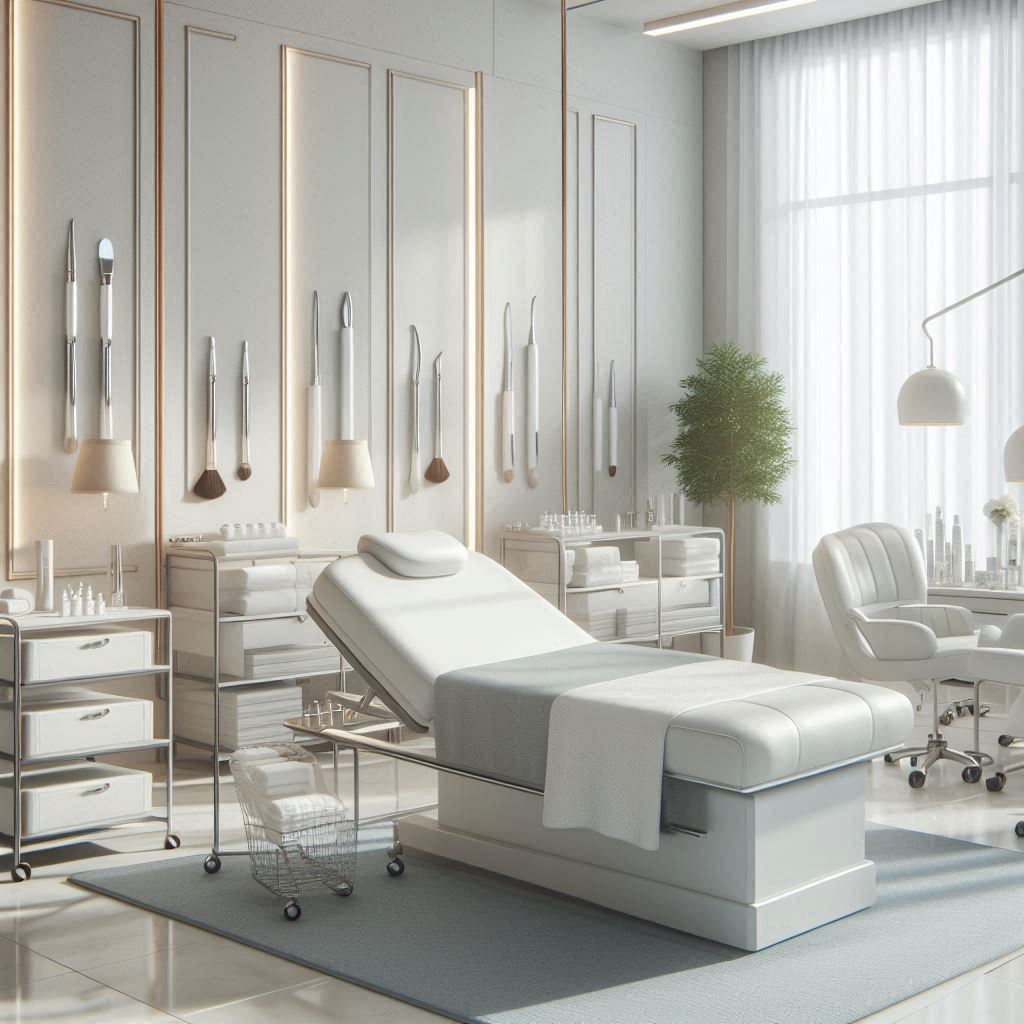 피부,체형관리 샵 배경