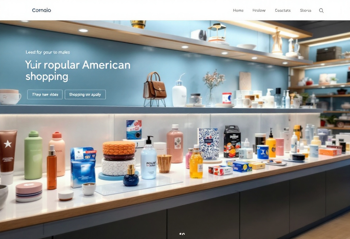 미국 쇼핑 아이템 전시