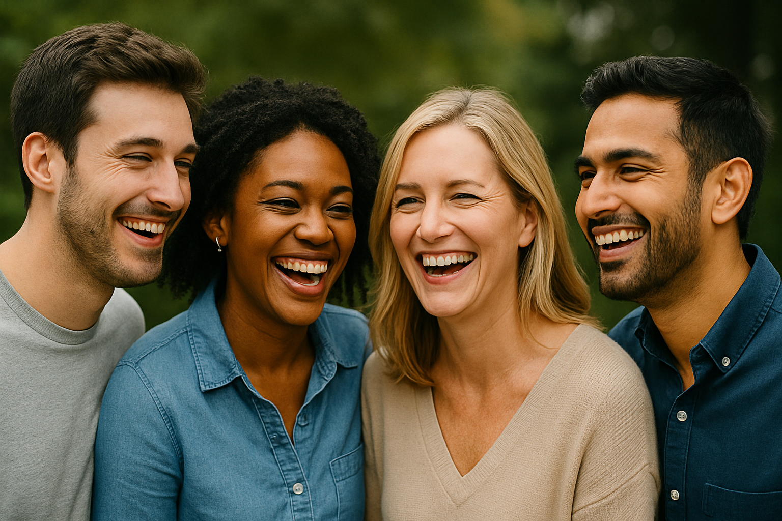 웃고있는 성인 사진