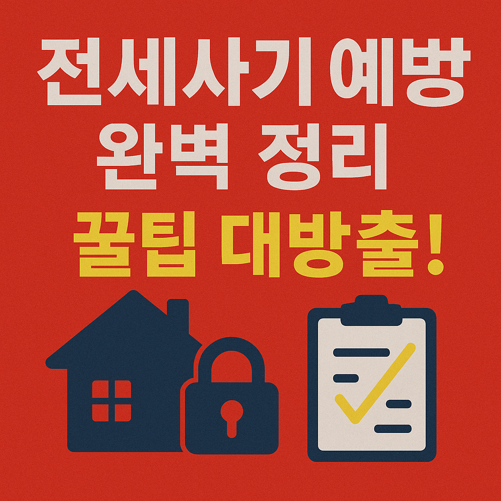 전세사기 예방법 완벽 정리! 꿀팁!