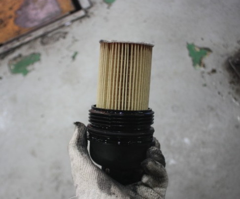 싼타페DM 엔진오일 필터 교환