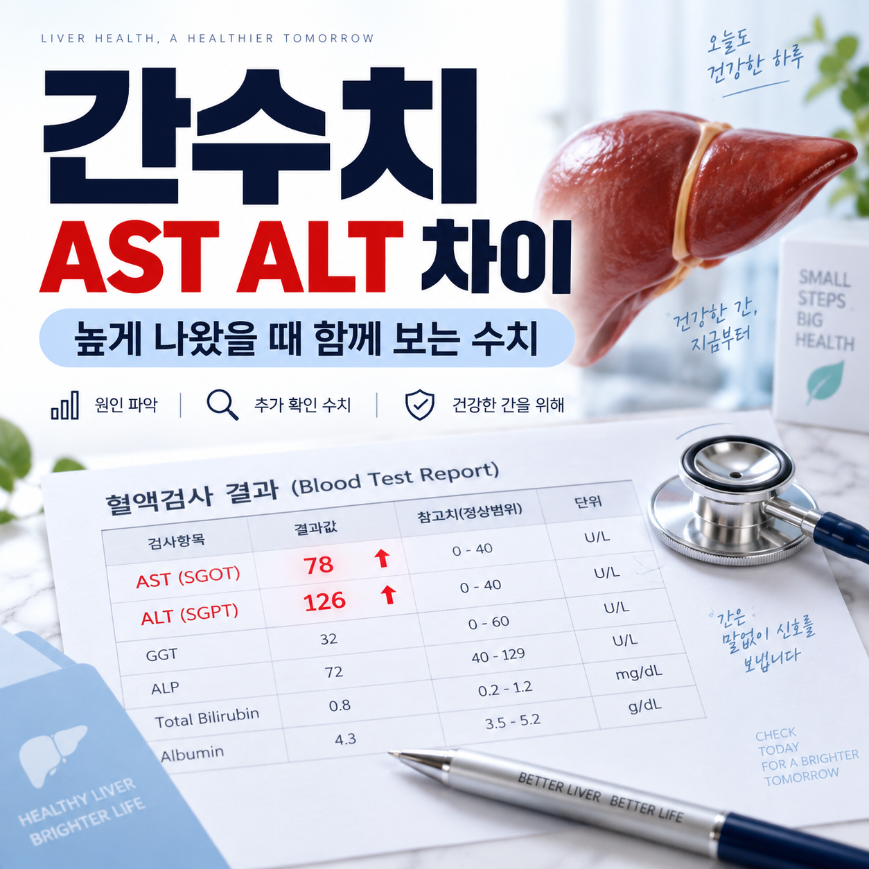간수치 AST ALT 차이