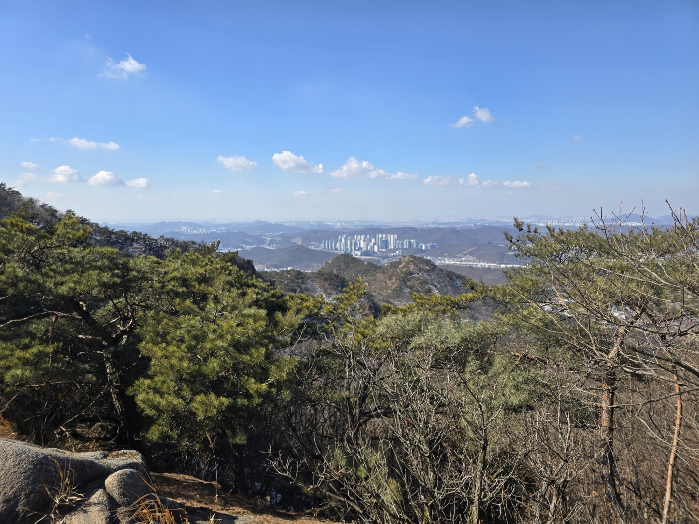 산에서 찍은 풍경