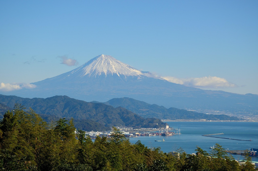시즈오카에서 볼수있는 후지산 풍경