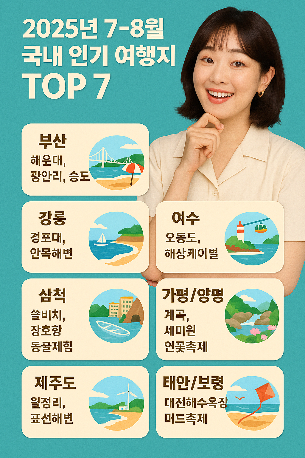 2025년- 7~8월- 국내외- 인기 여행지- 실내 여행지,-여름 축제 -정보