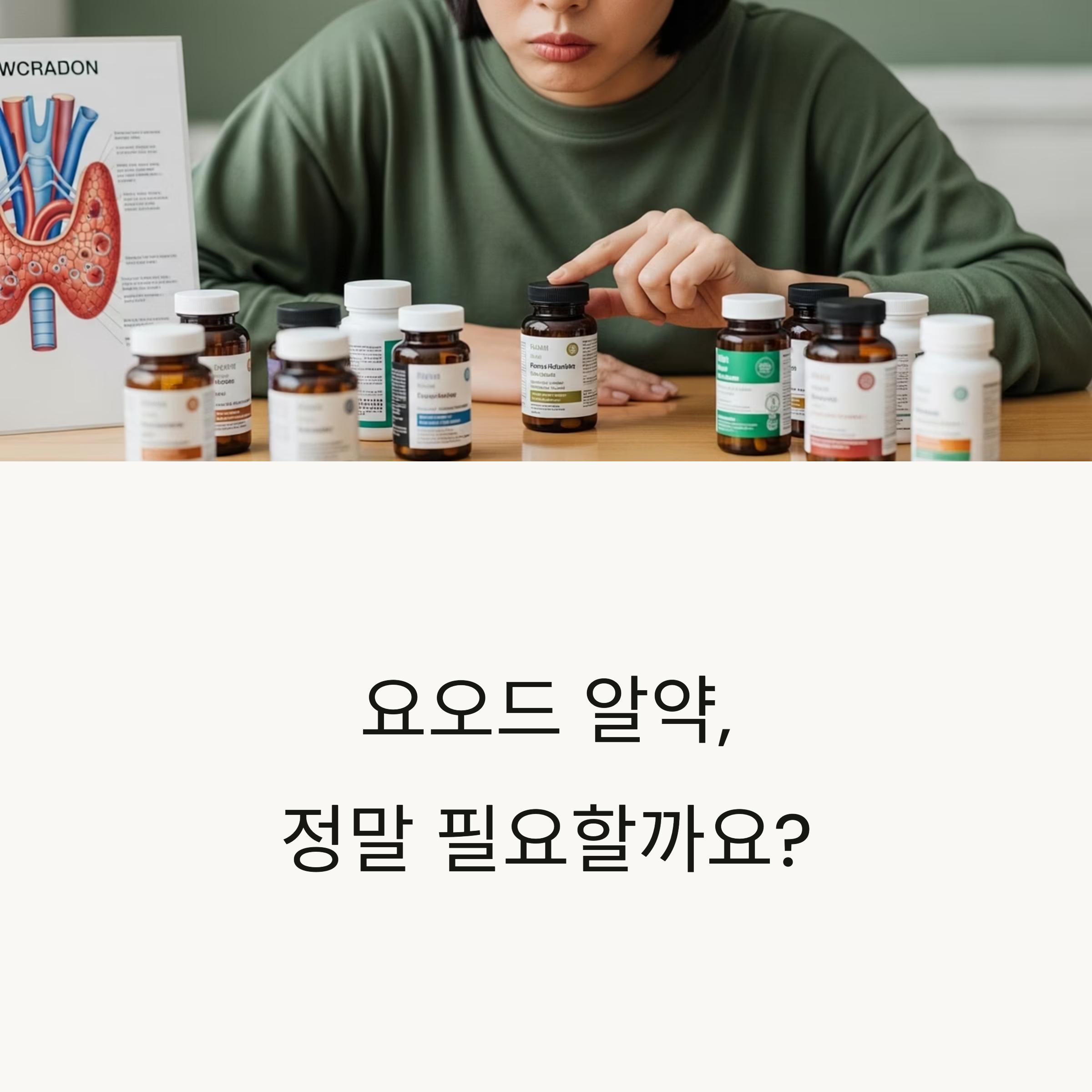 요오드 알약, 정말 필요할까요?