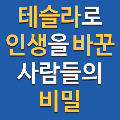 테슬라 주식으로 1억을 번 사람들의 공통된 투자 비법