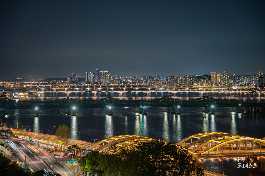 용양봉저정공원 한강다리