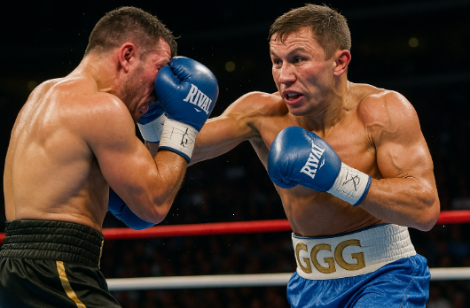 Gennady Golovkin의 경기 장면