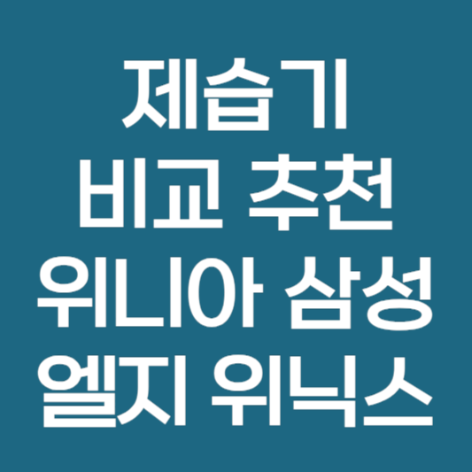 제습기 추천 가격비교 평수 ❘ 위닉스 위니아 삼성제습기 LG제습기