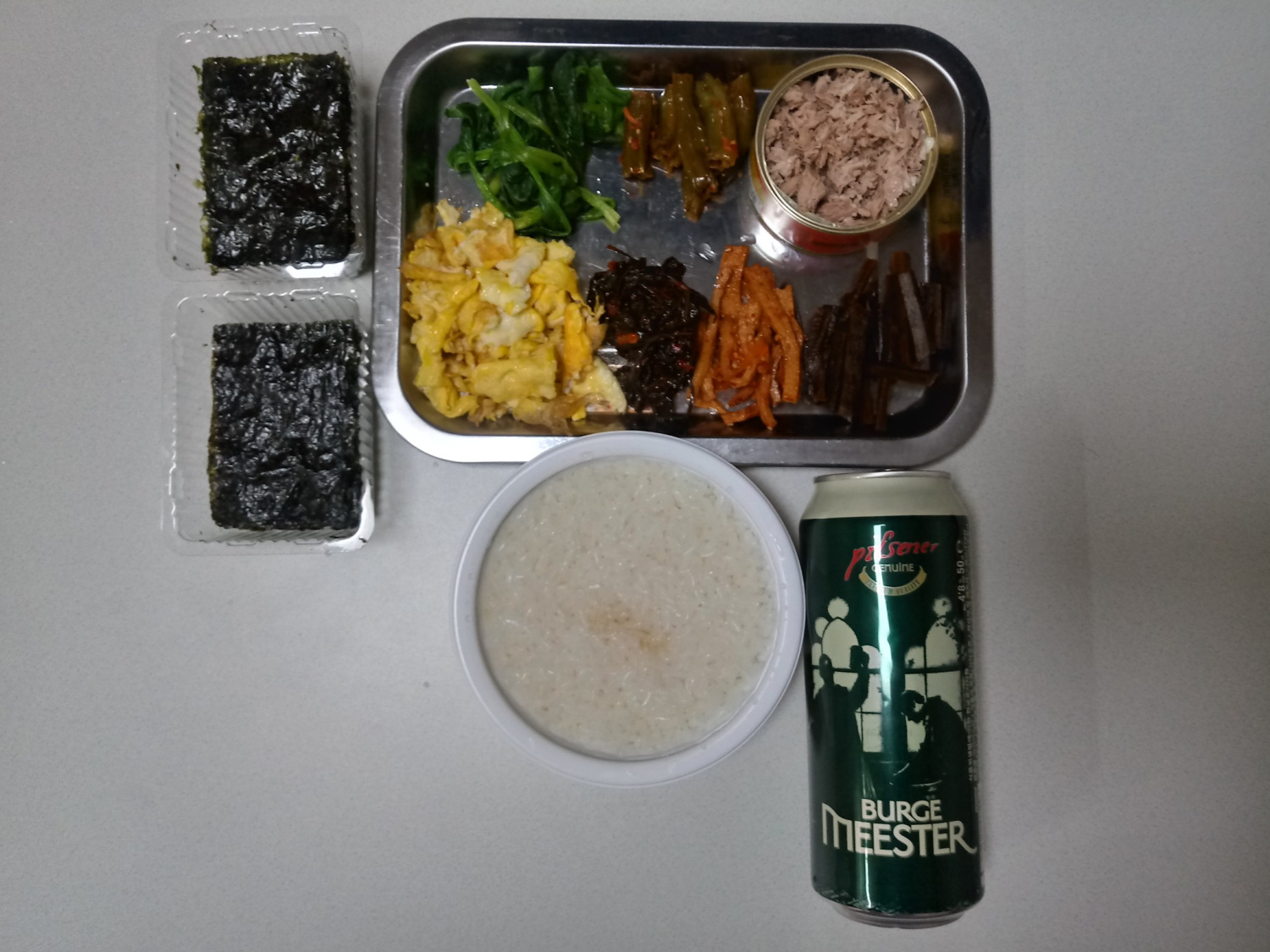 김밥 재료 사진