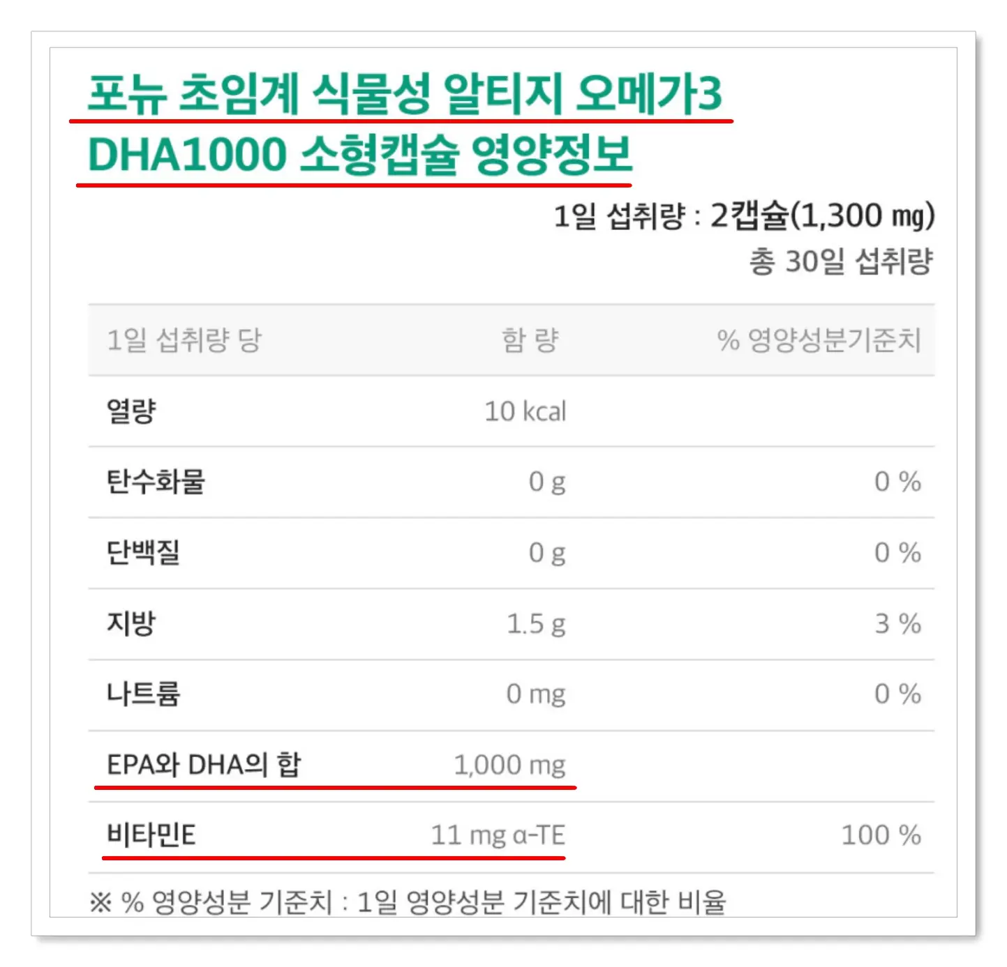 포뉴 오메가3 성분