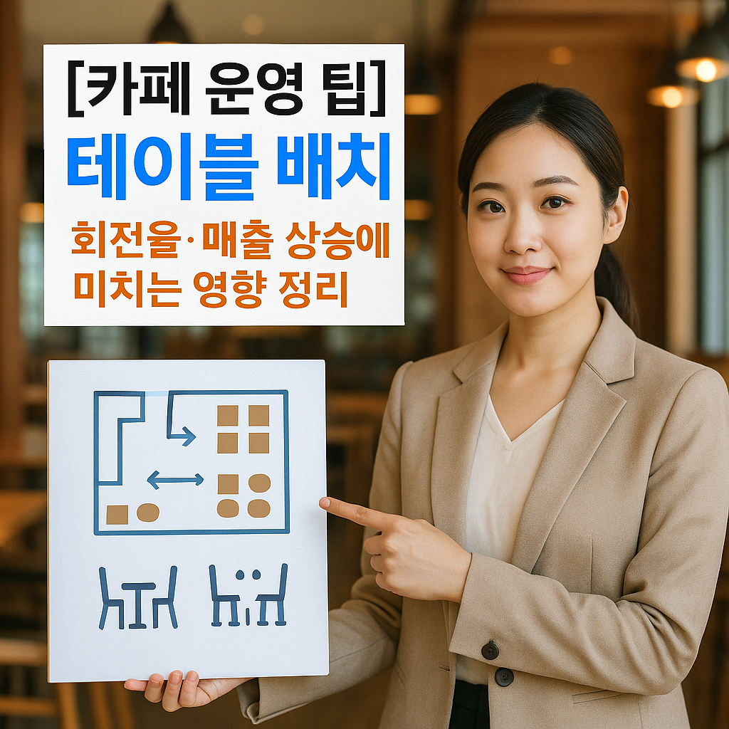 [카페 운영 팁] 테이블 배치 ｜ 회전율&middot;매출 상승에 미치는 영향 정리