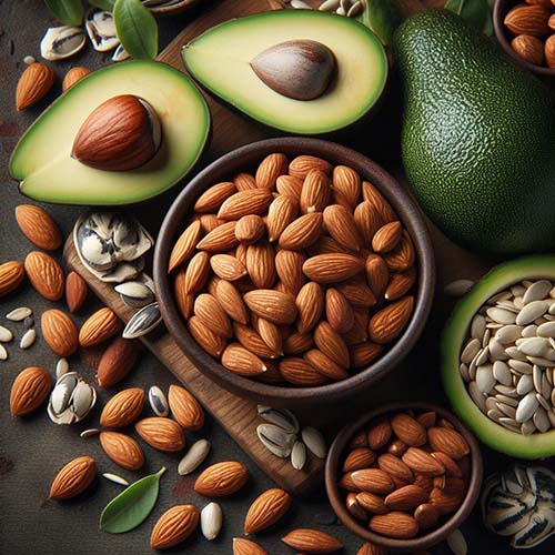 아몬드-해바라기씨-아보카도