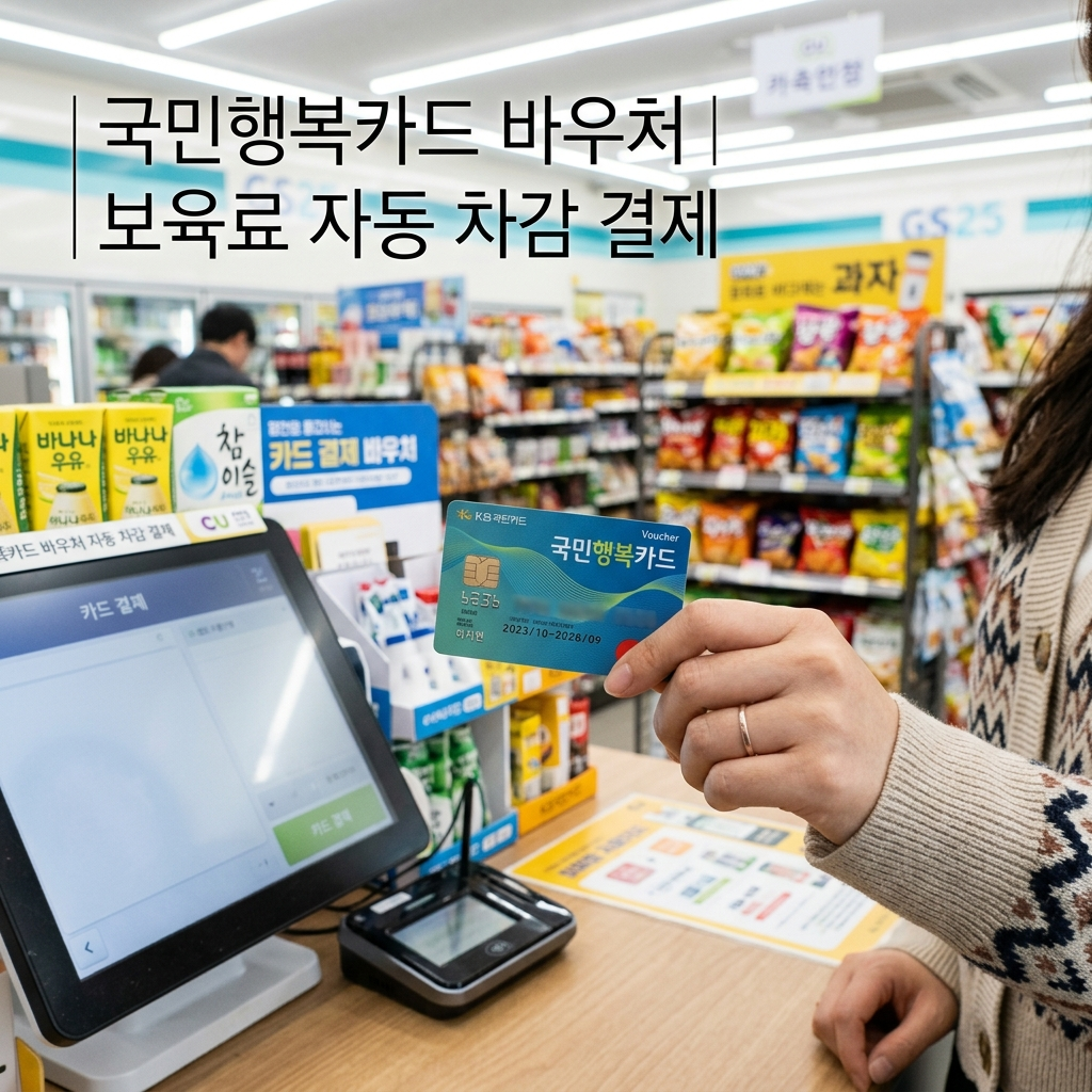 국민행복카드 보육료 바우처 결제 방법