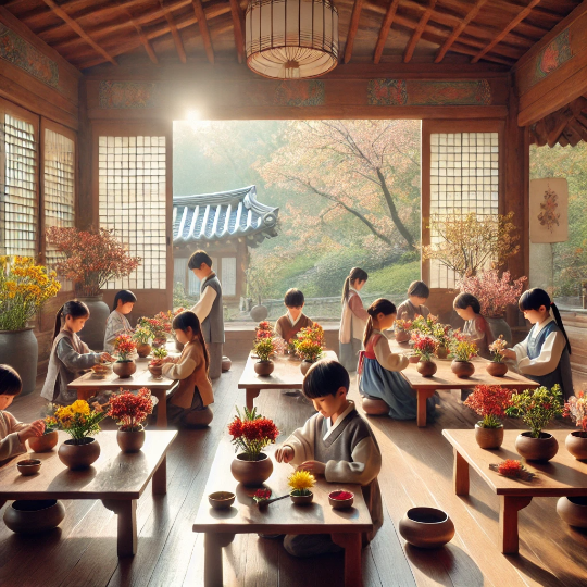 한국식 어린이 꽃집 수업