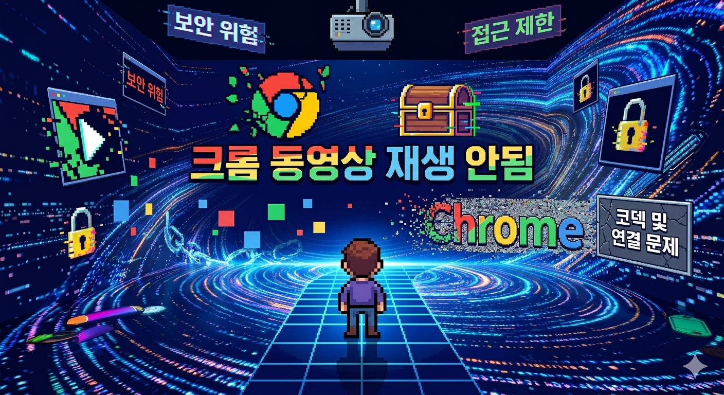크롬 동영상 재생 안됨