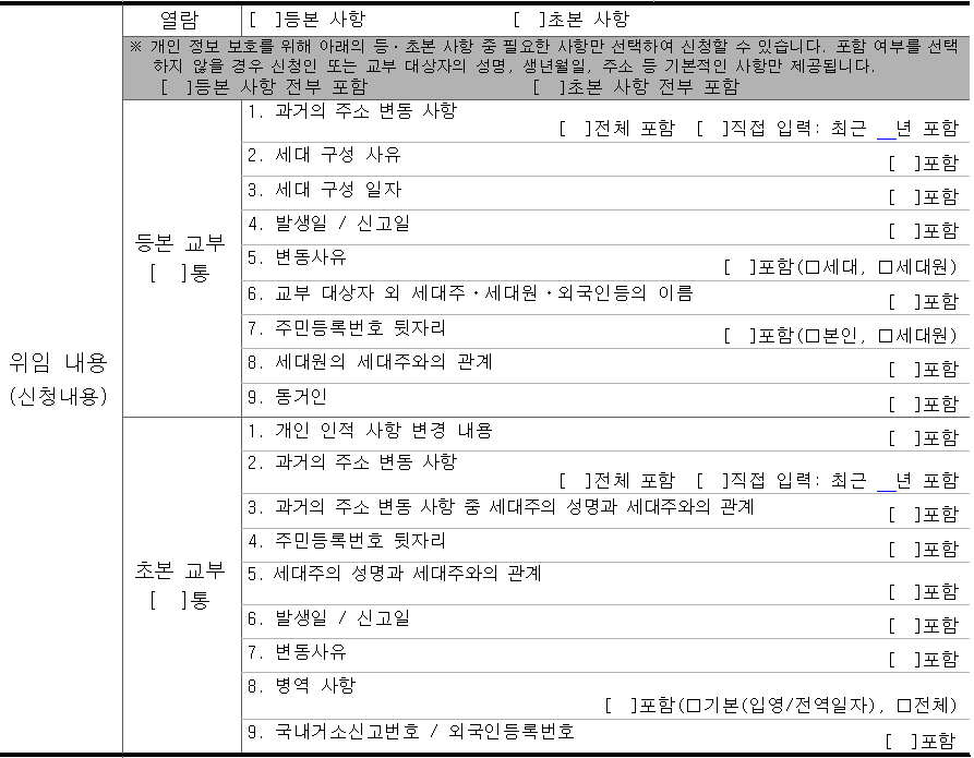 위임장-양식-위임내용