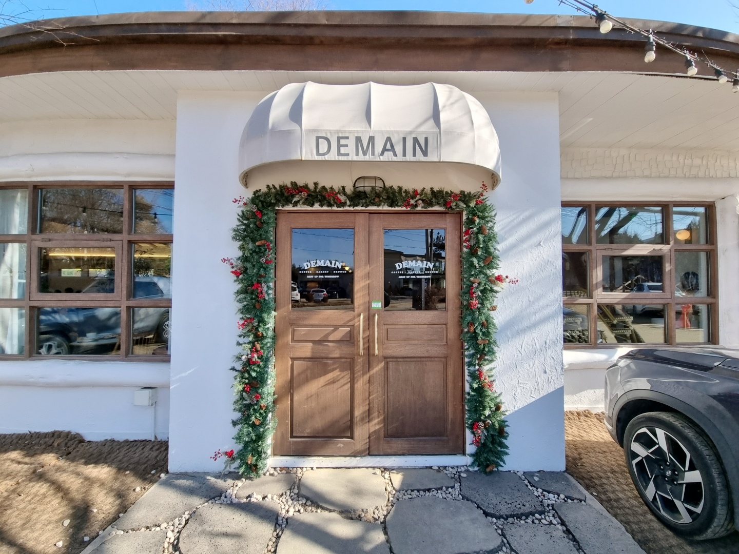 화정카페-드메인-드메인현관문