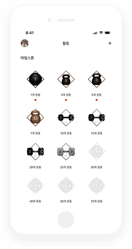 “나이키-홈트레이닝-벳지”