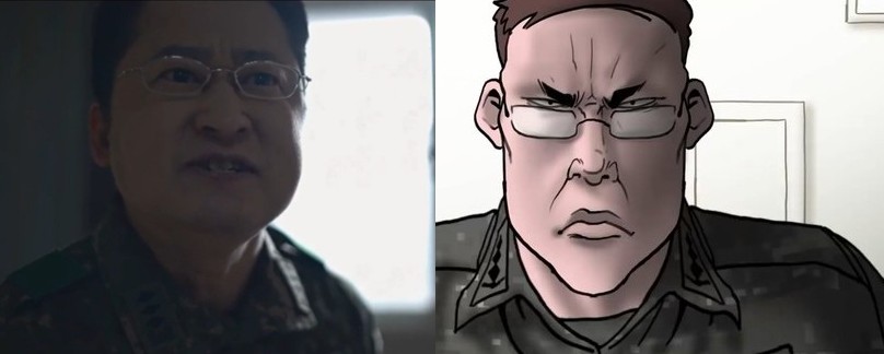 시즌2가 기대되는 ENA드라마 신병 성윤모(김현규), 신병 지호진 중대장(신담수)