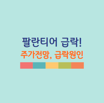 팔란티어 주가 전망 및 실적 분석: 최근 급락 원인은?