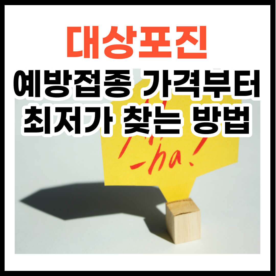 대상포진 예방접종 가격 및 무료접종 대상