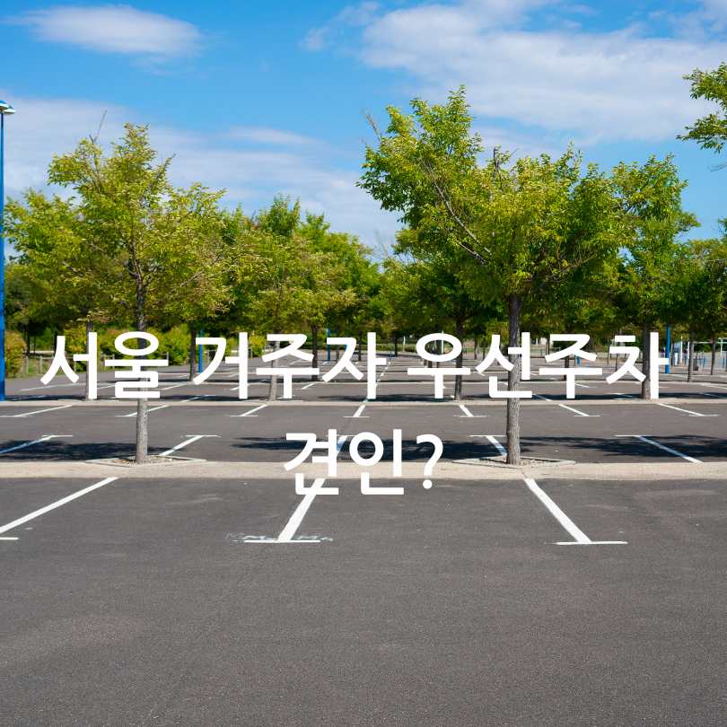 거주자 우선 주차 신청방법부터 견인, 주차 가능시간, 과태료