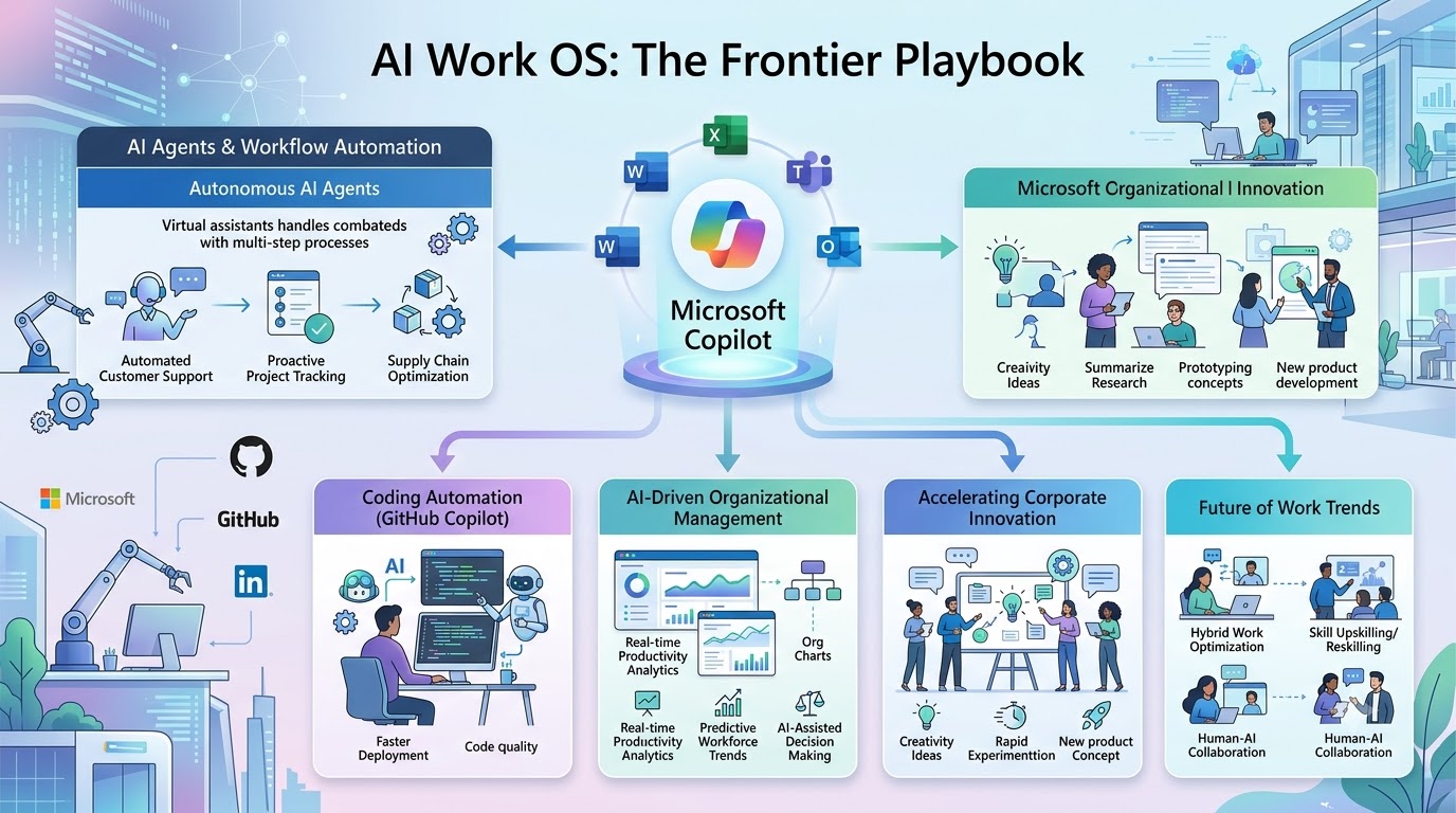 MS의 'AI 업무 OS' 시대: 코딩부터 조직 관리까지 AI가 전담하는 미래