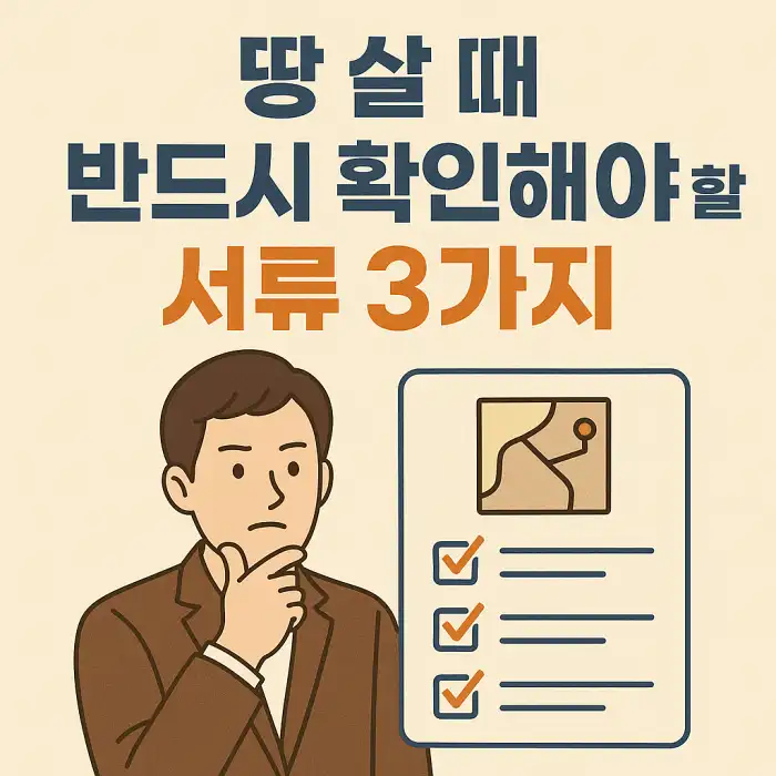땅 살 때 반드시 확인해야 할 서류 3가지