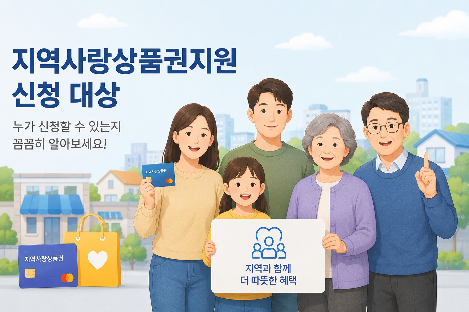 지역사랑상품권 지원 안내 이미지
