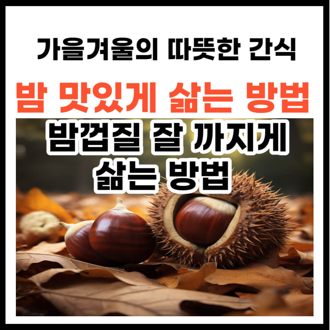 밤 삶는 방법