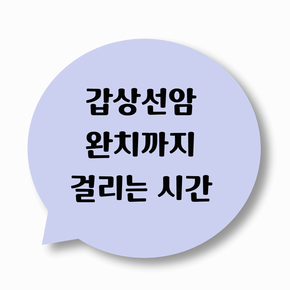 갑상선암 완치까지 걸리는 시간 – “언제쯤 괜찮아질까요?”