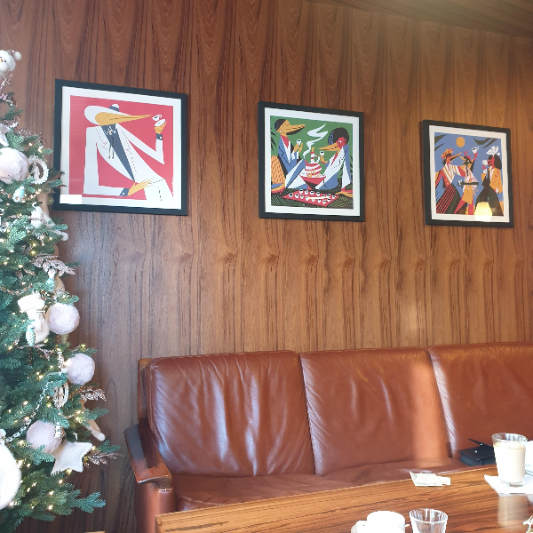 푸글렌 서울(Fuglen Seoul), 노르딕 커피를 맛볼 수 있는 상수역 카페_북유럽 감성 액자