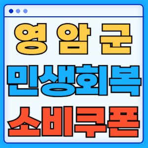 전라남도 영암군 민생회복 소비쿠폰 지원금 농어촌 인구감소지역 혜택 신청방법 신청기간 사용처